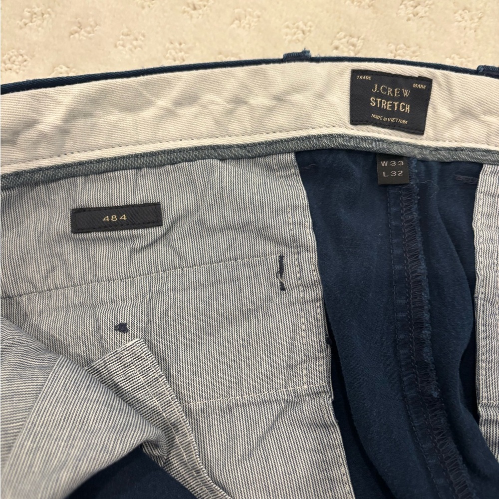 J.Crew Navy Stretch Trousers